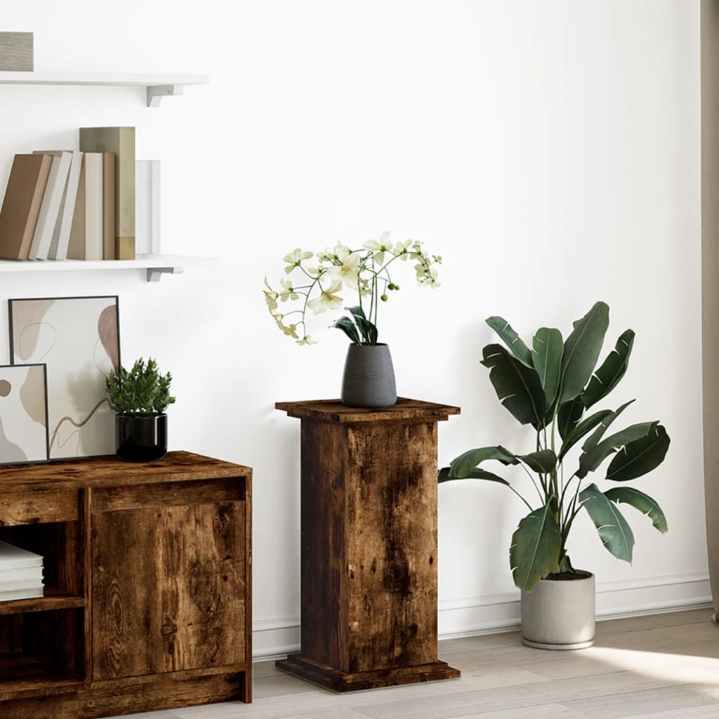 Plinthe Vidaxx avec espace de rangement 31x30x60 cm bois traité, chêne fumé