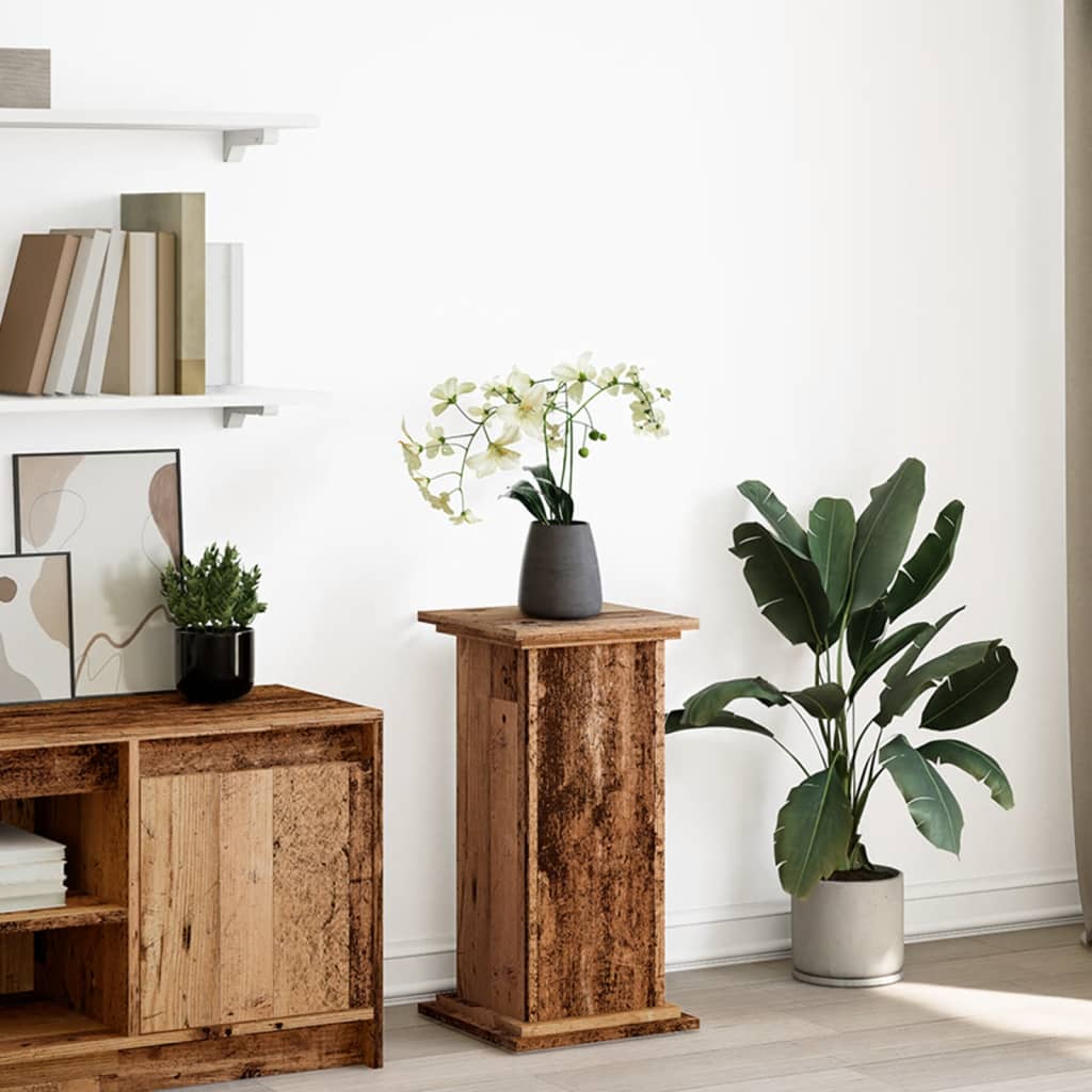 Plinthe Vidaxx avec espace de rangement 31x30x60 cm bois fini, couleur bois ancien