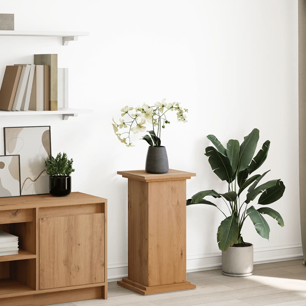 VidaXL Piédestal avec espace de rangement 31x30x60 cm bois, couleur chêne artisanal