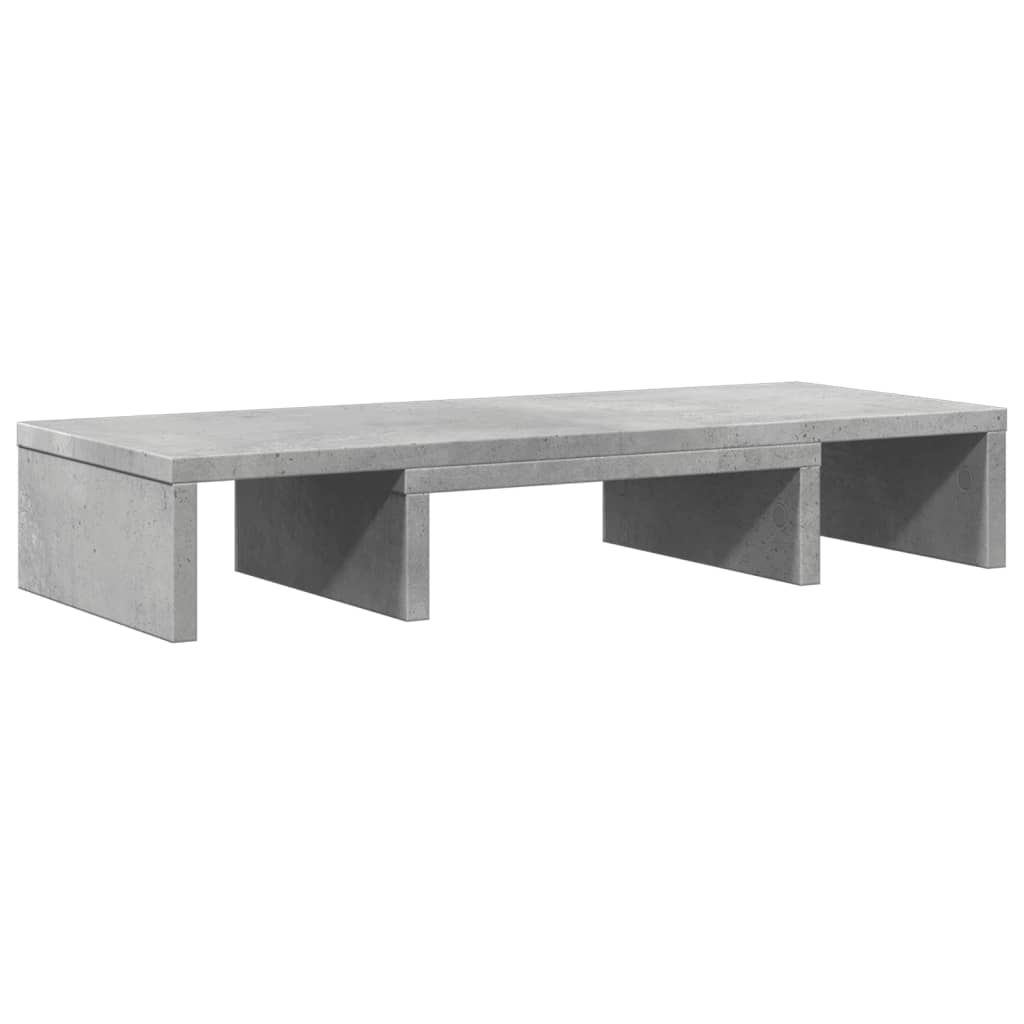 Vidaxx support pour moniteur réglable 60x24x10,5 cm bois béton gris