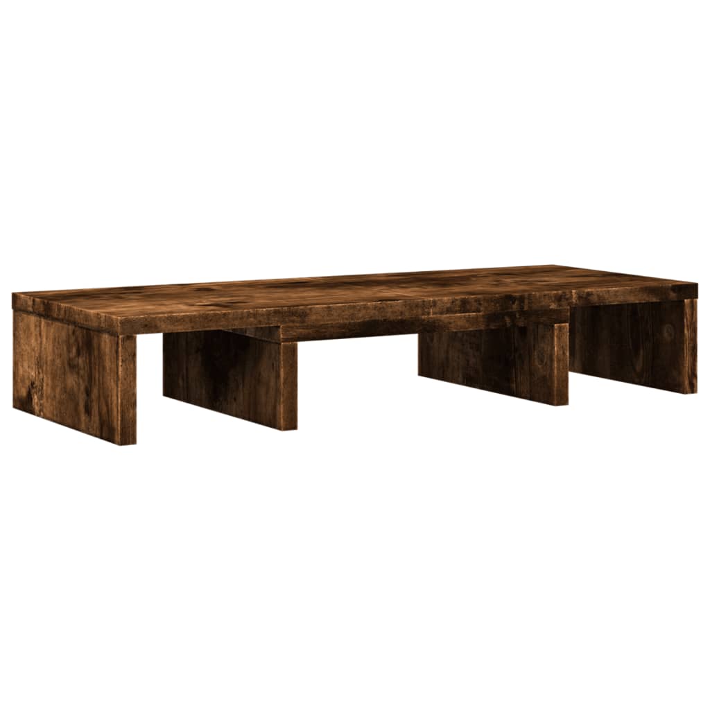 Vidaxx support pour moniteur réglable 60x24x10,5 cm bois chêne fumé