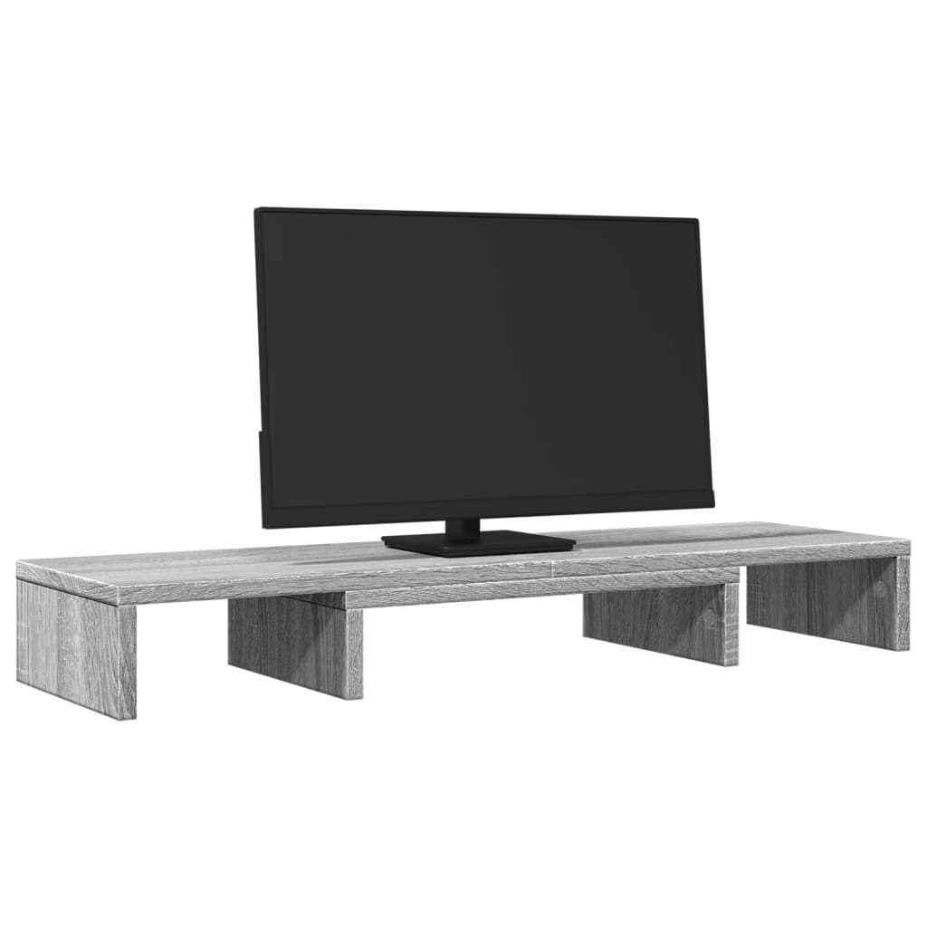 Vidaxx support d'écran réglable 80x24x10,5 cm bois gris sonoma