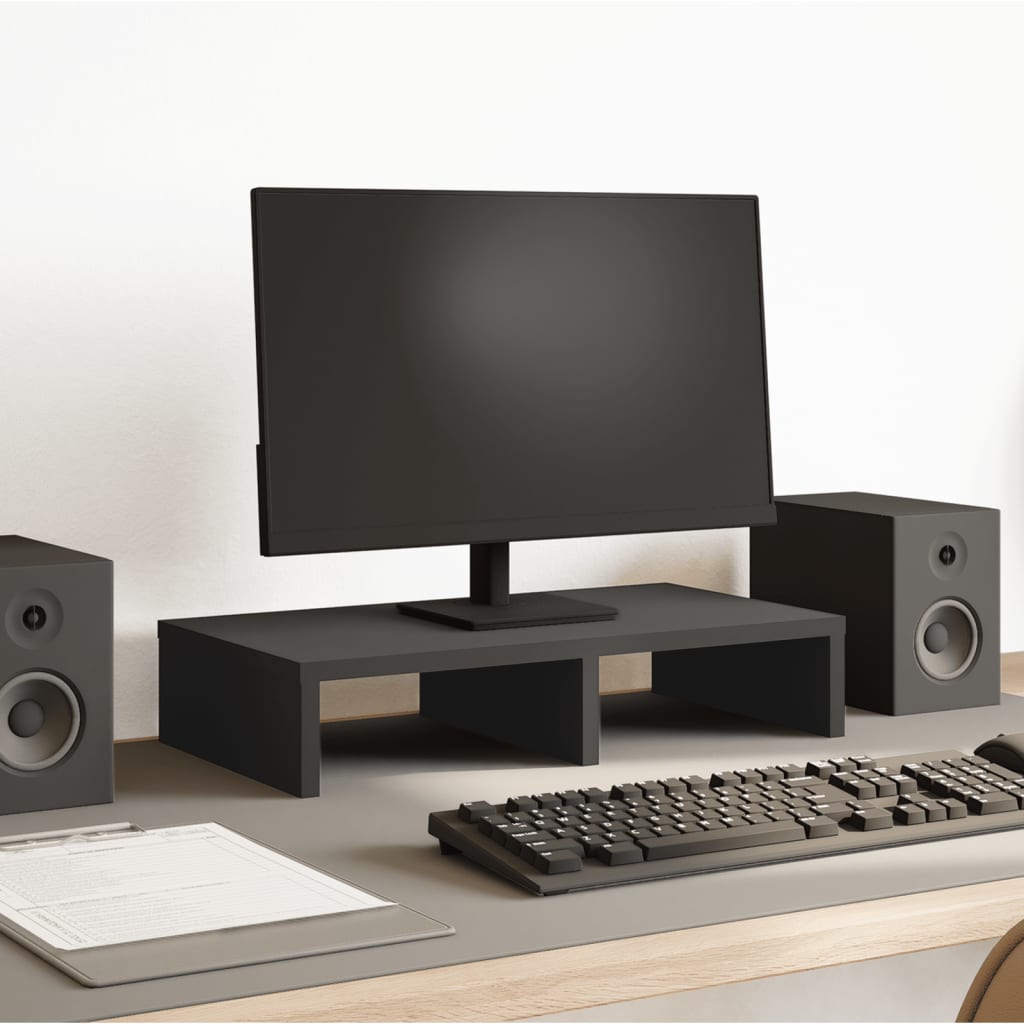 Vidaxx support pour moniteur 50x27x10 cm bois fini noir
