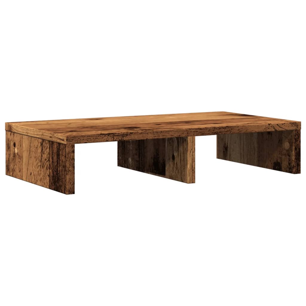 Vidaxxl support pour moniteur 50x27x10 cm bois traité, couleur bois ancien