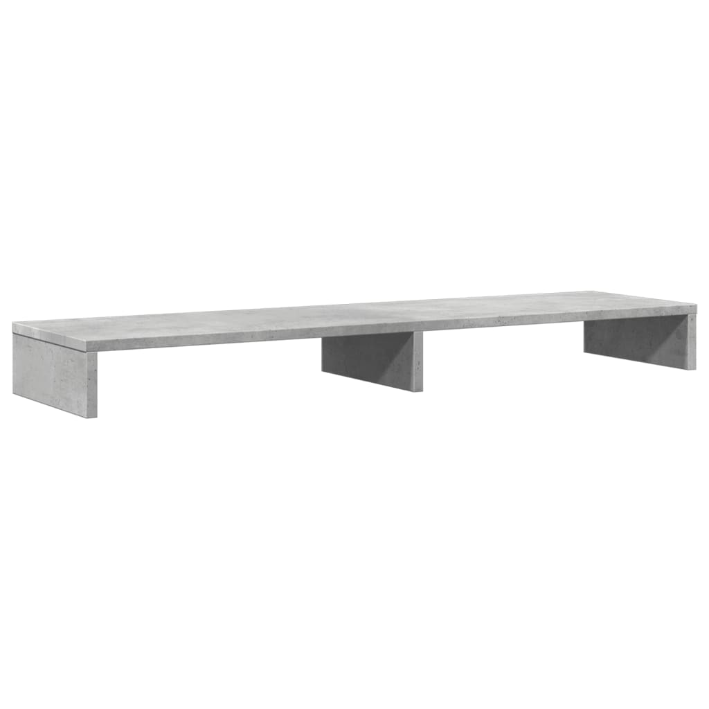 Vidaxxl support pour écran 100x27x10 cm bois d'ingénierie béton gris