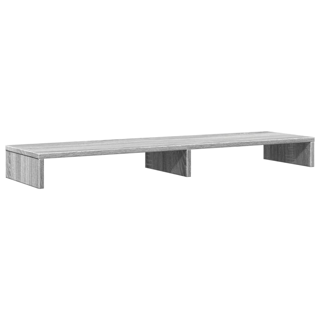 Vidaxxl support pour écran 100x27x10 cm bois d'ingénierie chêne sonoma gris