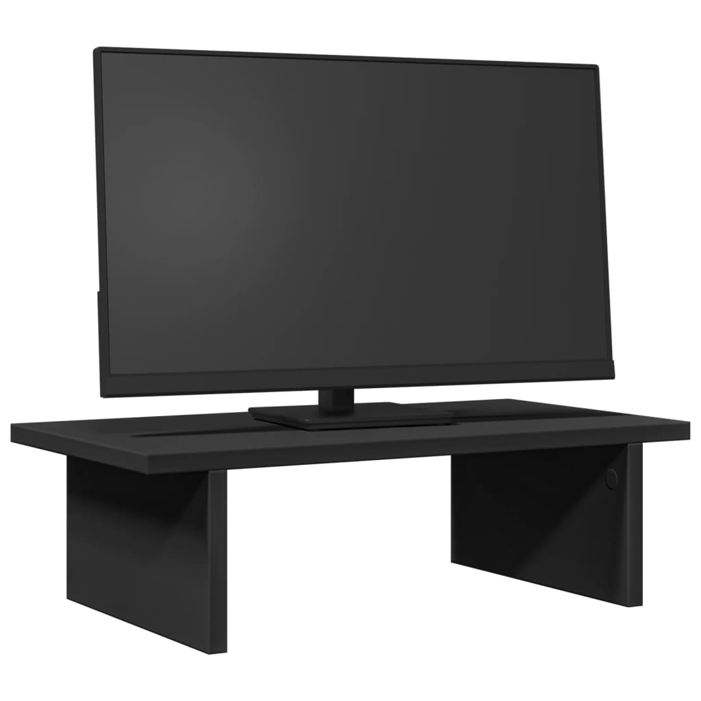 Vidaxxl support pour moniteur 50x27x15 cm bois traité noir