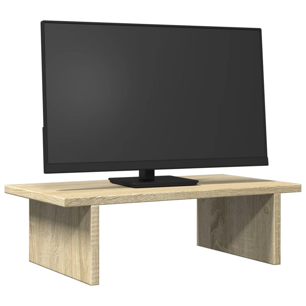Vidaxxl support pour écran 50x27x15 cm en dérivé du bois couleur chêne sonoma