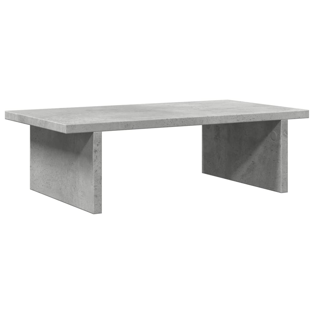 Vidaxxl support pour écran 50x27x15 cm bois d'ingénierie béton gris