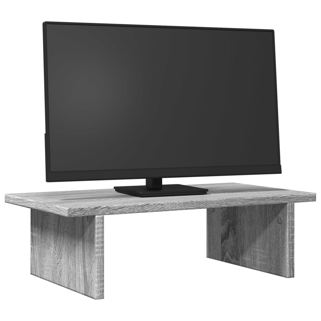 Vidaxxl support pour écran 50x27x15 cm bois d'ingénierie chêne sonoma gris