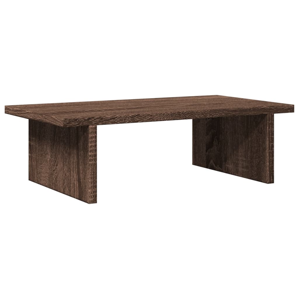 Vidaxxl support pour écran 50x27x15 cm bois d'ingénierie chêne brun