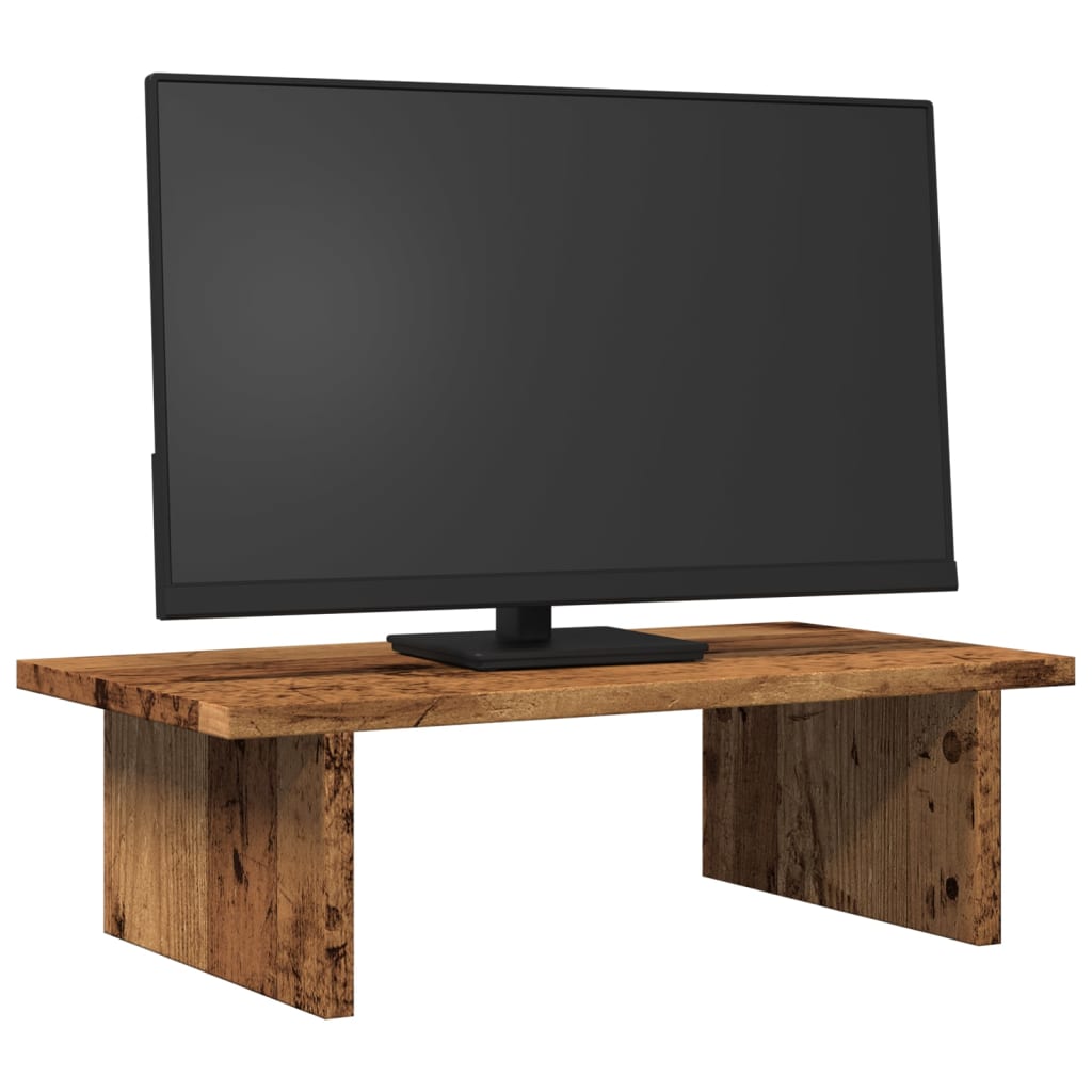 Vidaxxl support pour moniteur 50x27x15 cm bois traité, couleur bois ancien