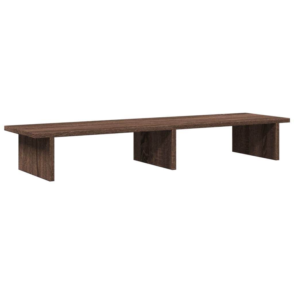 Vidaxxl support pour écran 100x27x15 cm bois d'ingénierie chêne brun