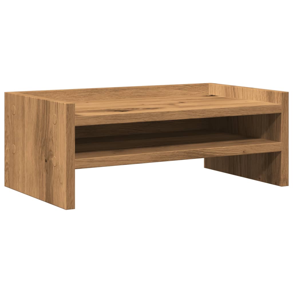 VidaXL support pour moniteur 42x24x16 cm bois travaillé, couleur chêne artisanal