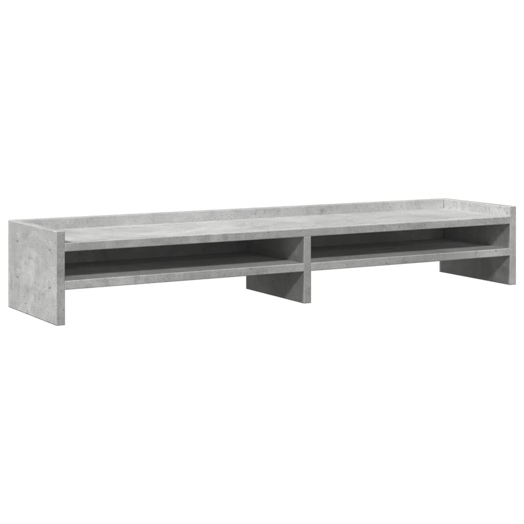 Vidaxxl support pour écran 100x24x16 cm bois d'ingénierie béton gris