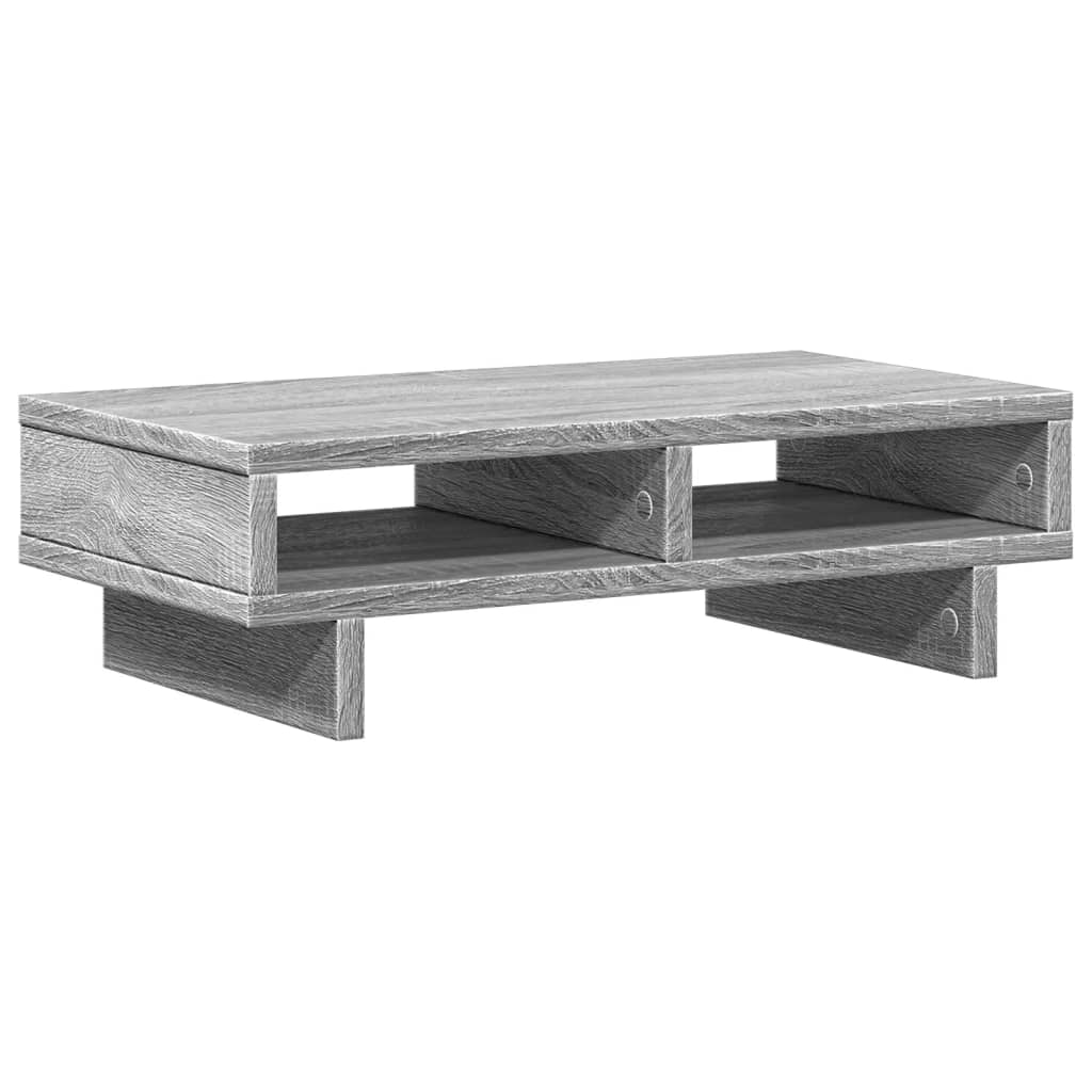Vidaxxl support pour écran 50x27x15 cm bois d'ingénierie chêne sonoma gris