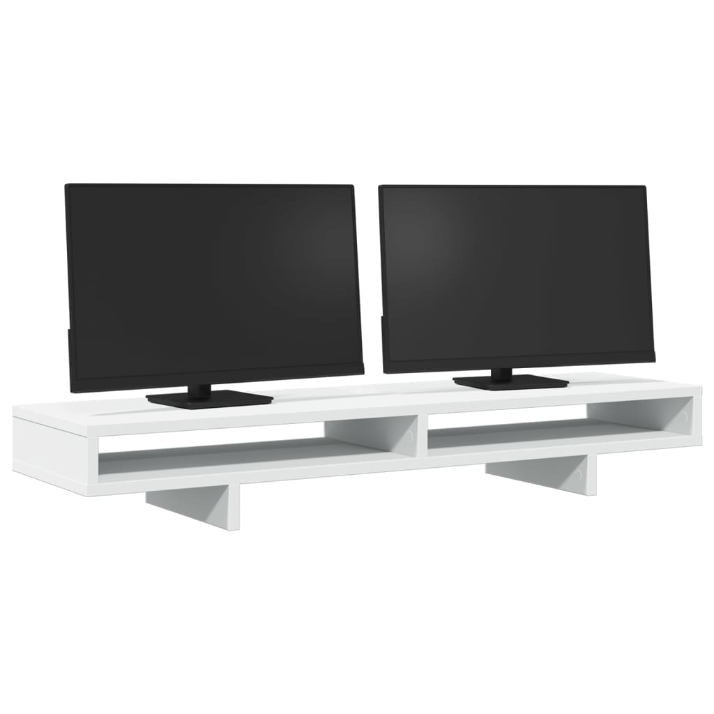 Vidaxx support pour moniteur 100x27x15 cm bois d'ingénierie blanc