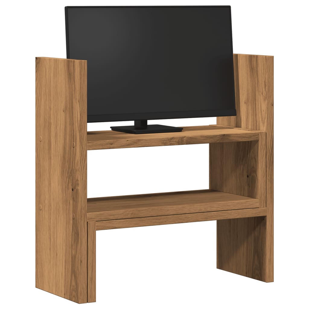 Vidaxx organiseur de bureau 40x17x41 cm en bois de chêne artisanal