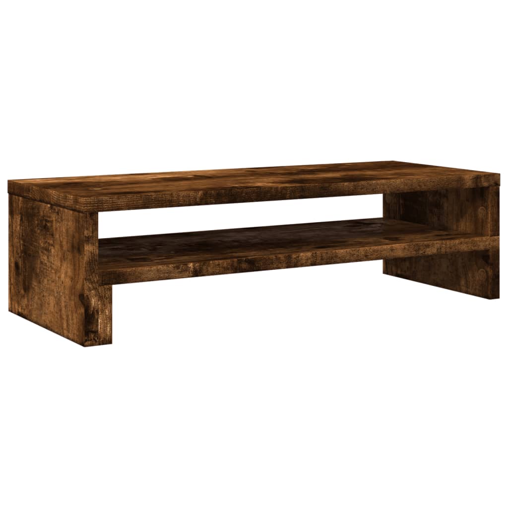 Vidaxxl support pour moniteur 54x22x15 cm bois traité, chêne fumé
