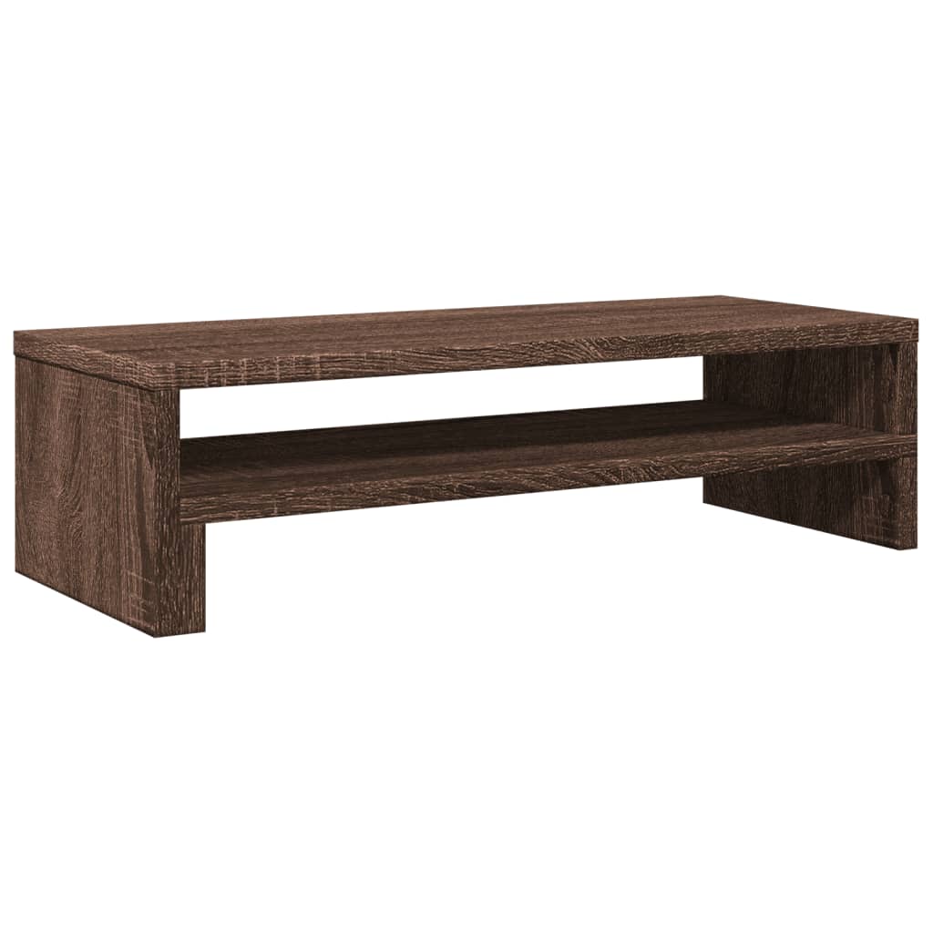 Vidaxxl support pour écran 54x22x15 cm bois d'ingénierie chêne brun