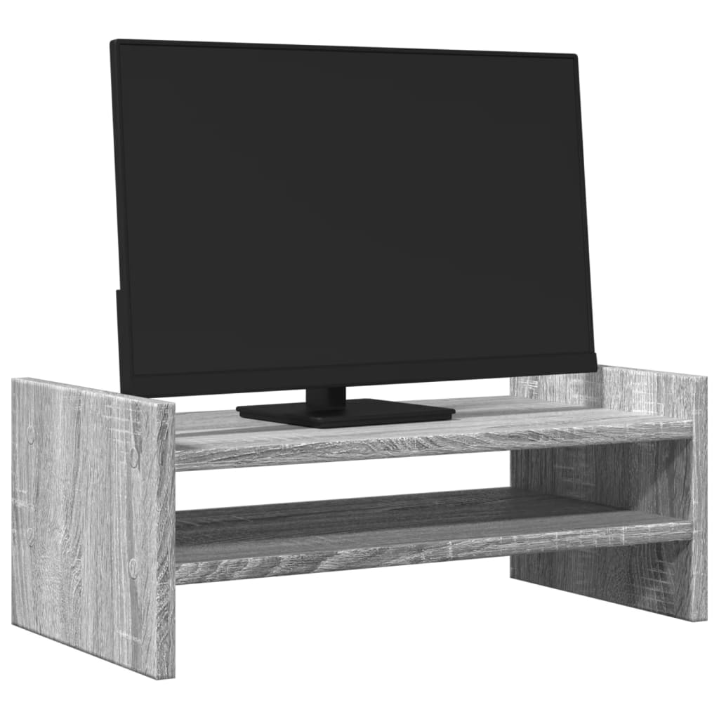 Vidaxxl support pour écran 50x27x20 cm bois d'ingénierie chêne sonoma gris