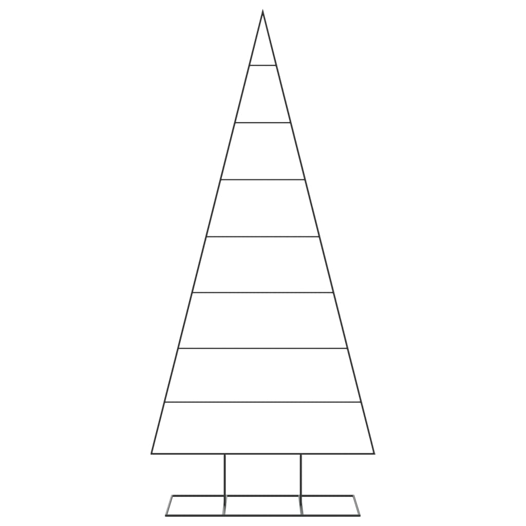 VidaXL décoration de Noël sapin de Noël 210 cm métal noir