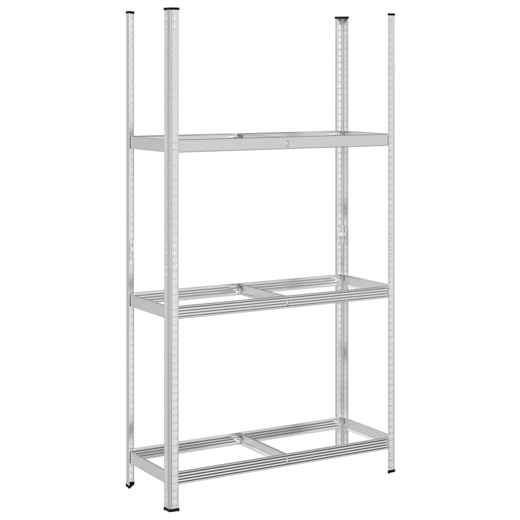 Vidaxx porte-pneus 3 couches 110x40x200 cm acier couleur argent