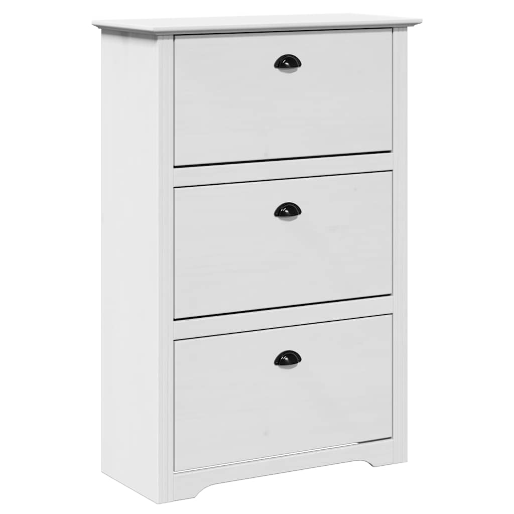 VidaXL étagère à chaussures bodo 80x35x118 cm blanc