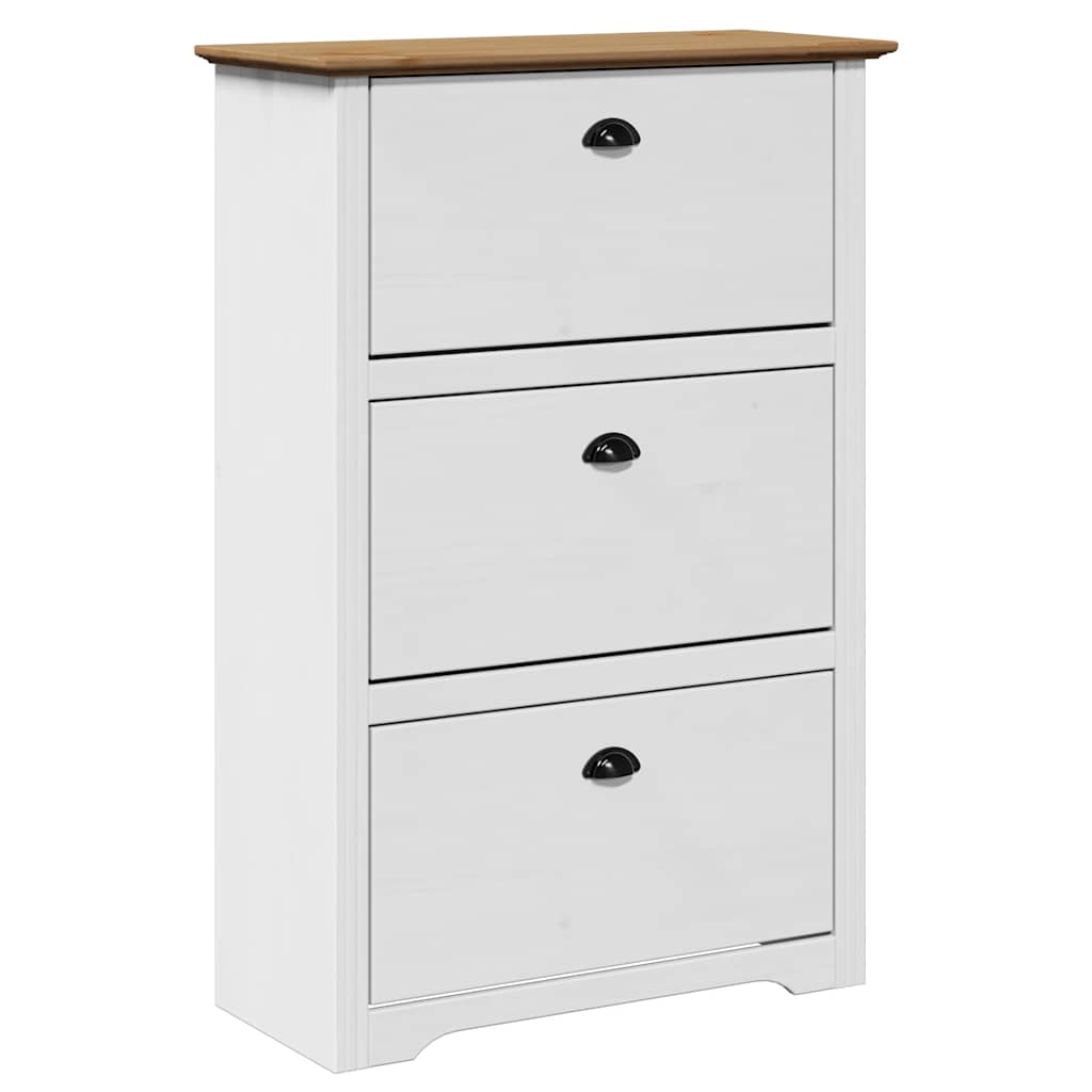 Vidaxx étagère à chaussures bodo 80x35x118 cm blanc et marron