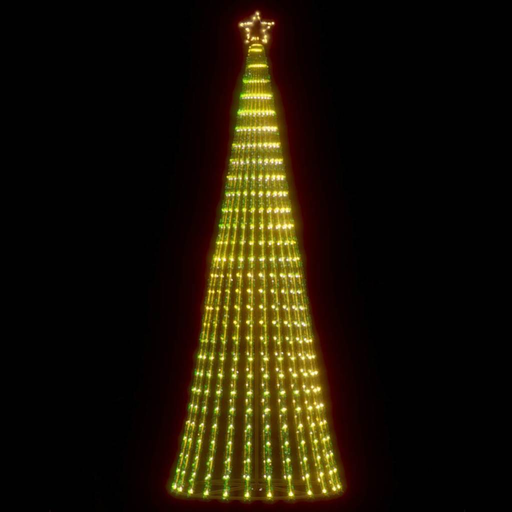 Vidaxxl Sapin de Noël LED 475 LED blanc chaud 247 cm
