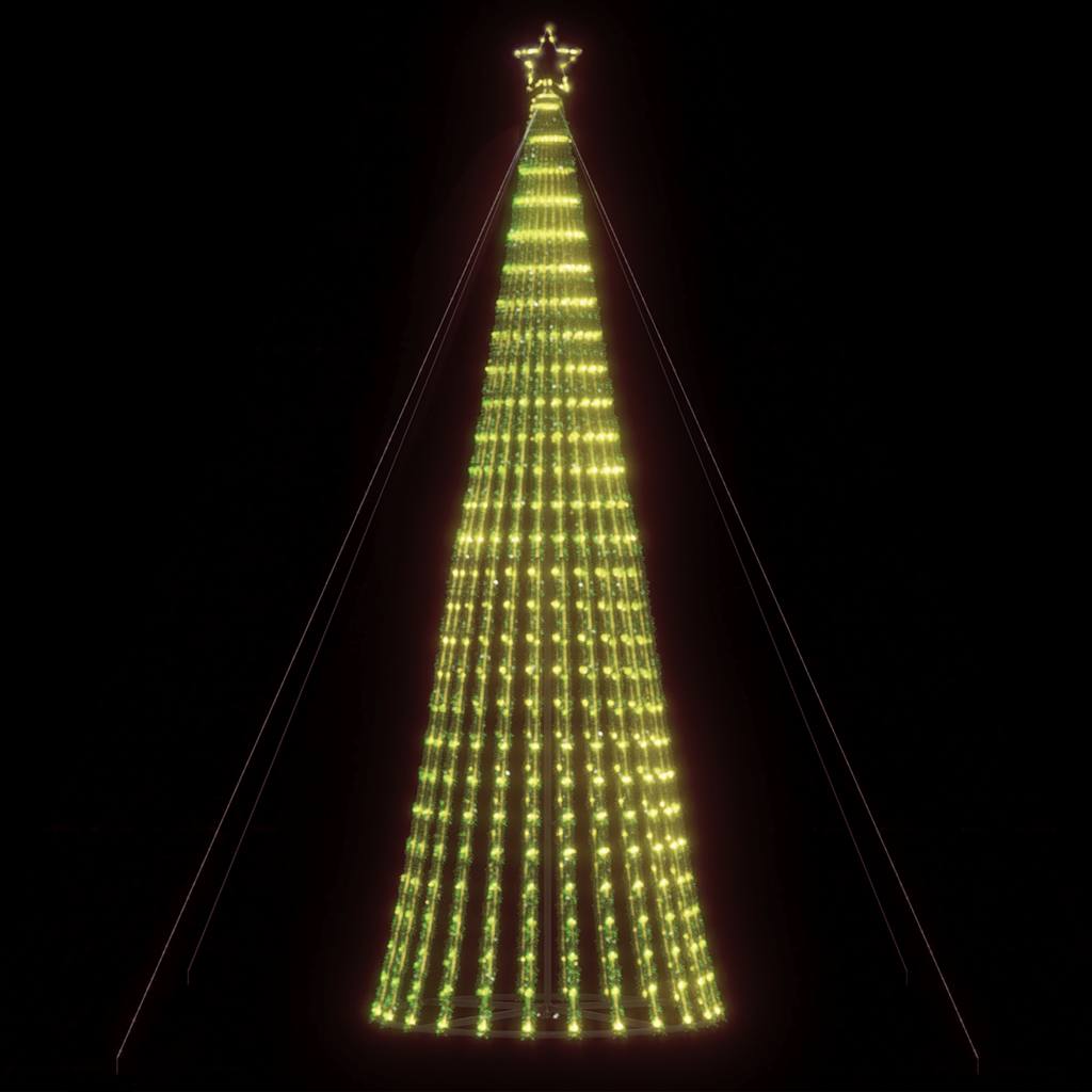 Vidaxxl Sapin de Noël LED 1028 LED blanc chaud 403 cm