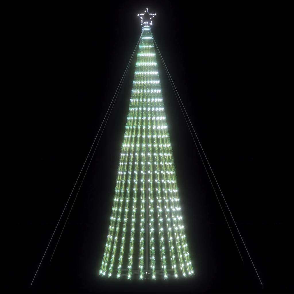 Vidaxxl Sapin de Noël LED 1028 LED blanc froid 403 cm