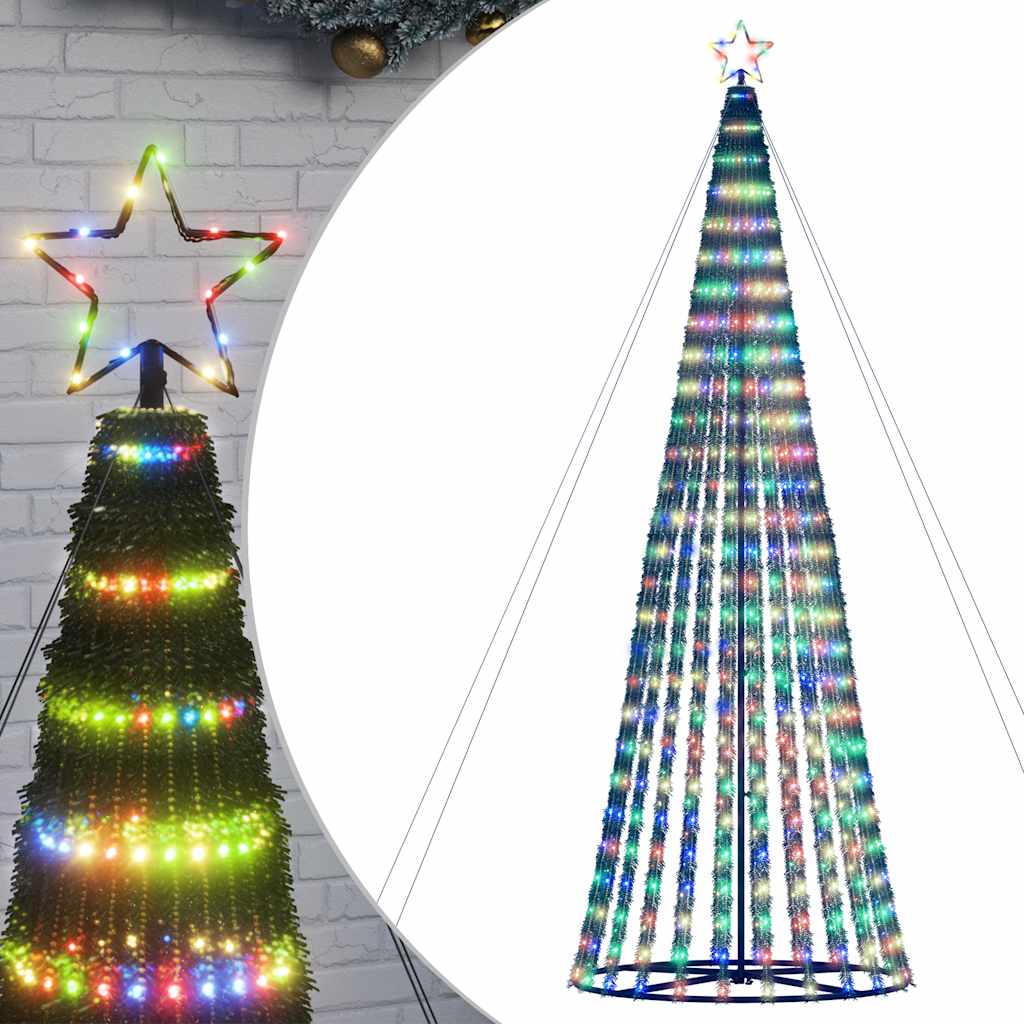 Vidaxxl Sapin de Noël LED 1028 LED colorées 403 cm