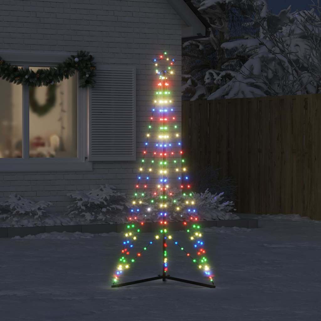 Vidaxxl Sapin de Noël LED 363 LED colorées 182 cm