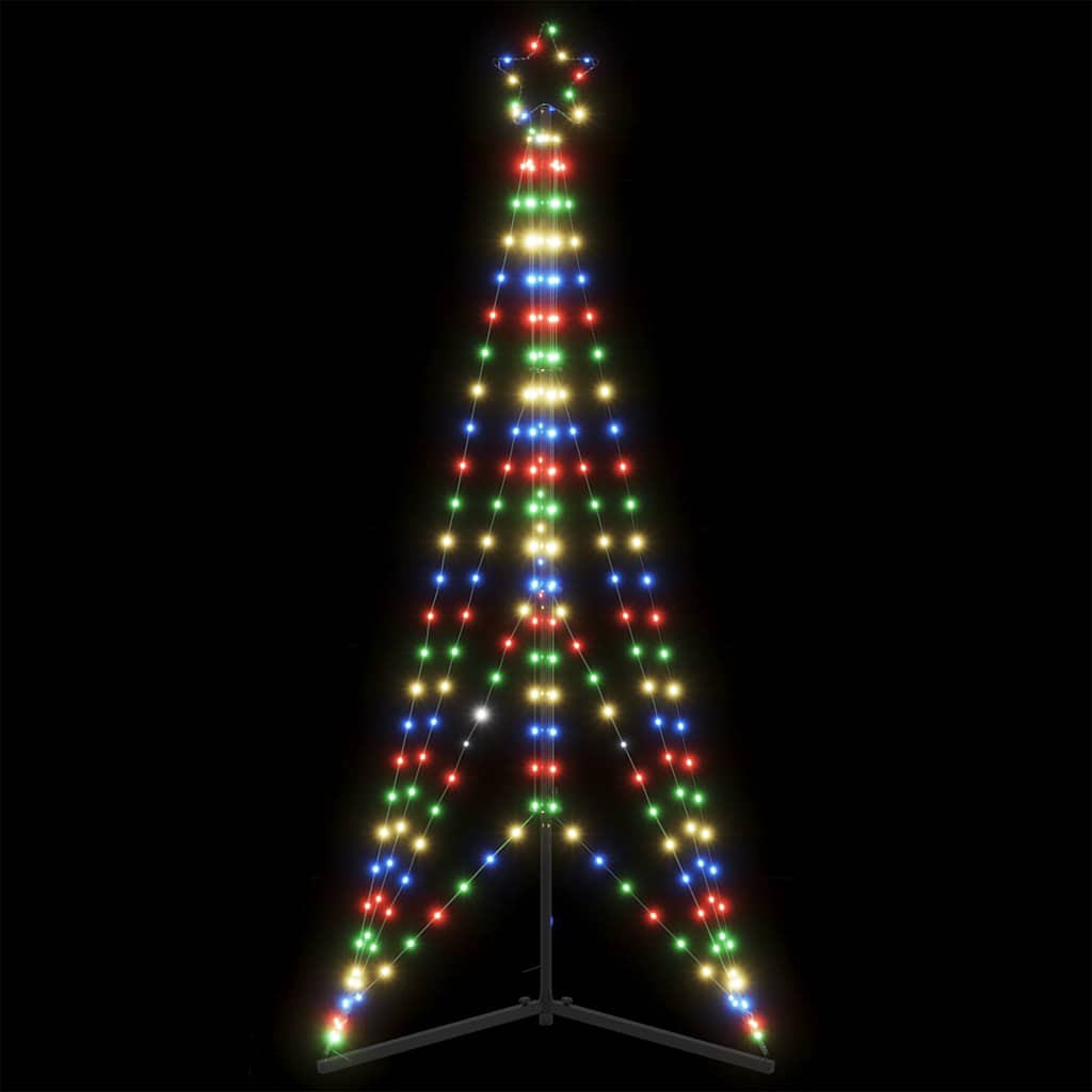 Vidaxxl Sapin de Noël LED 363 LED colorées 182 cm