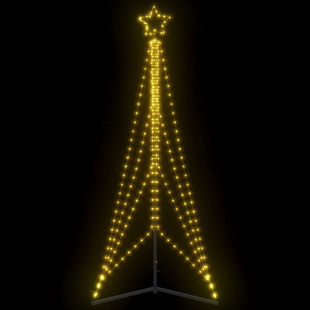 Vidaxxl Sapin de Noël LED 483 LED blanc chaud 240 cm