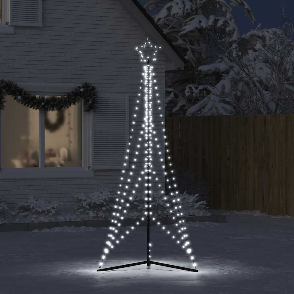 Vidaxxl Sapin de Noël LED 483 LED blanc froid 240 cm