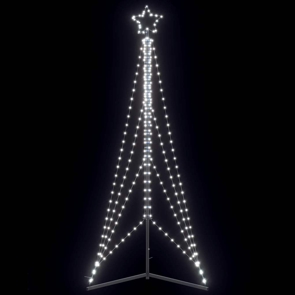 Vidaxxl Sapin de Noël LED 483 LED blanc froid 240 cm