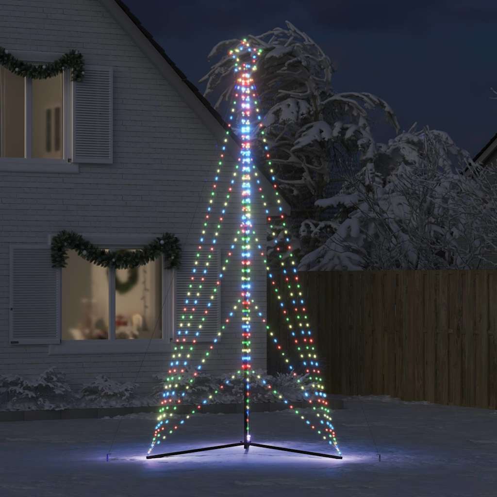 Vidaxxl Sapin de Noël LED 615 LED colorées 404,5 cm