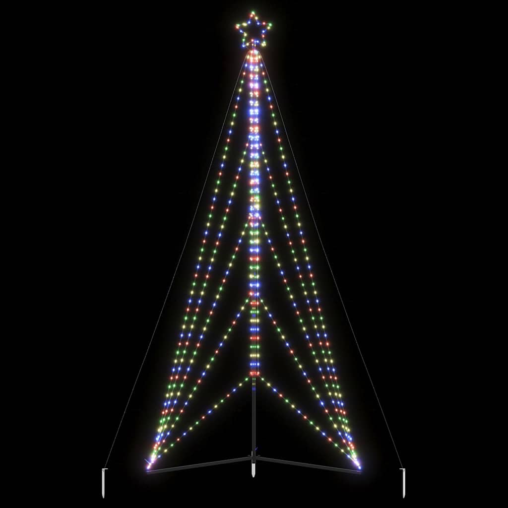 Vidaxxl Sapin de Noël LED 615 LED colorées 404,5 cm