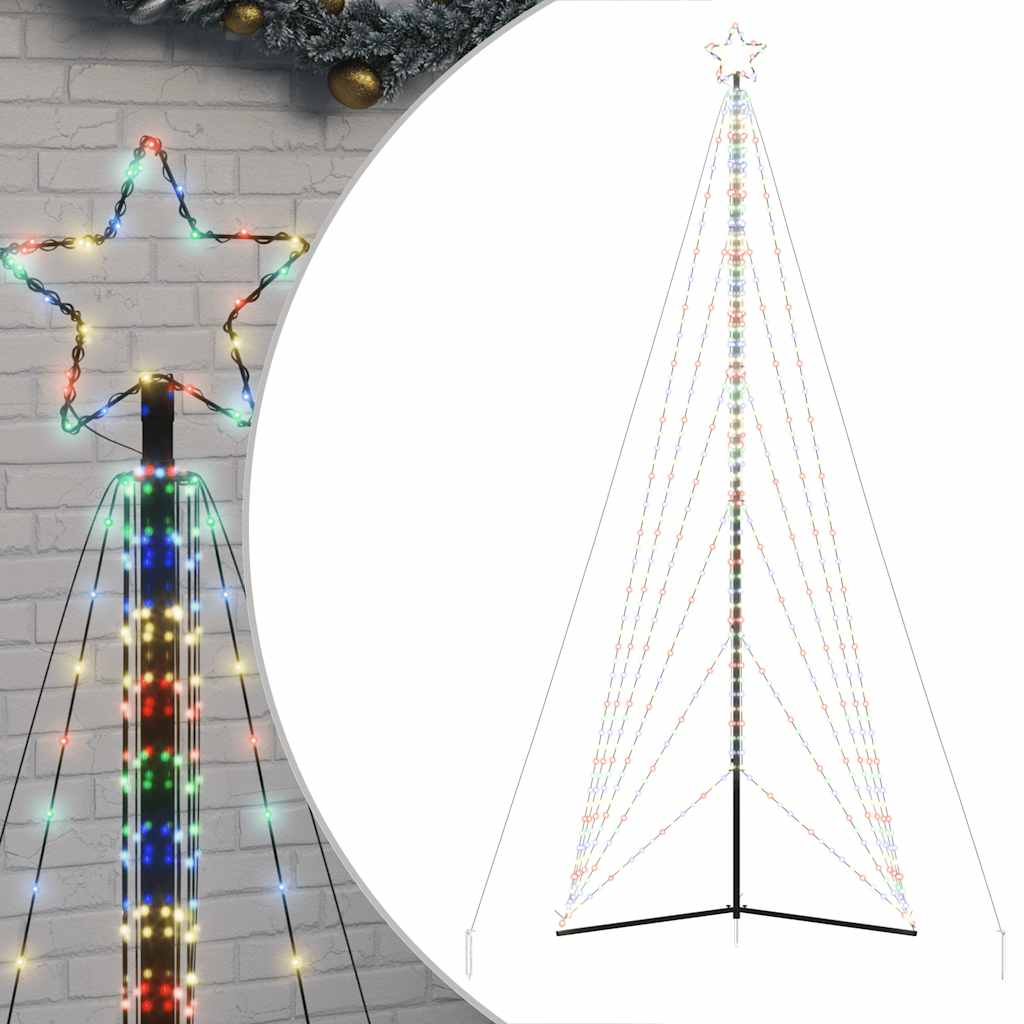 Vidaxxl Sapin de Noël LED 861 LED colorées 478 cm