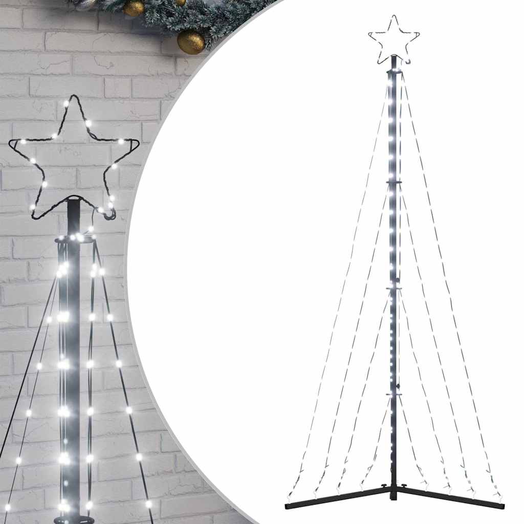 Vidaxxl Sapin de Noël LED 339 LED blanc froid 187 cm