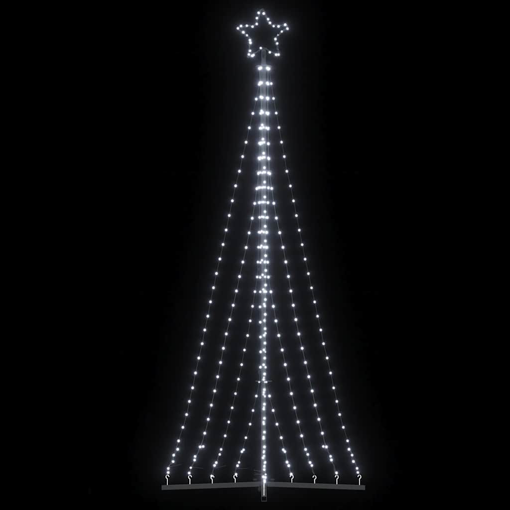 Vidaxxl Sapin de Noël LED 447 LED blanc froid 249 cm
