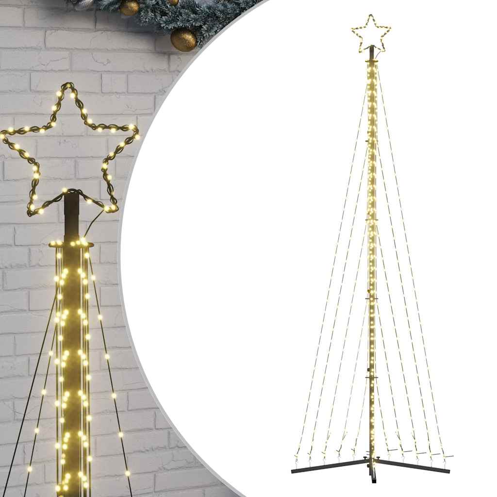 Vidaxxl Sapin de Noël LED 495 LED blanc chaud 300,5 cm