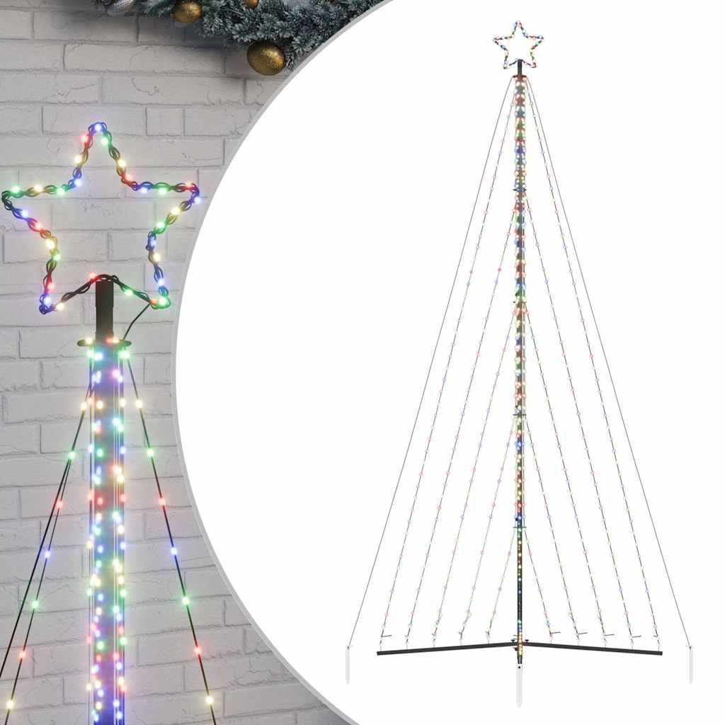 Vidaxxl Sapin de Noël LED 570 LED colorées 399 cm