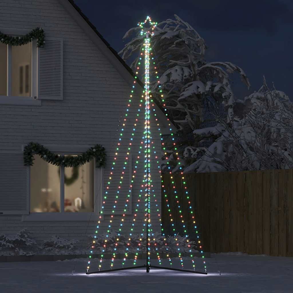 Vidaxxl Sapin de Noël LED 570 LED colorées 399 cm