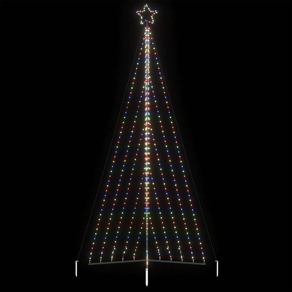 Vidaxxl Sapin de Noël LED 570 LED colorées 399 cm