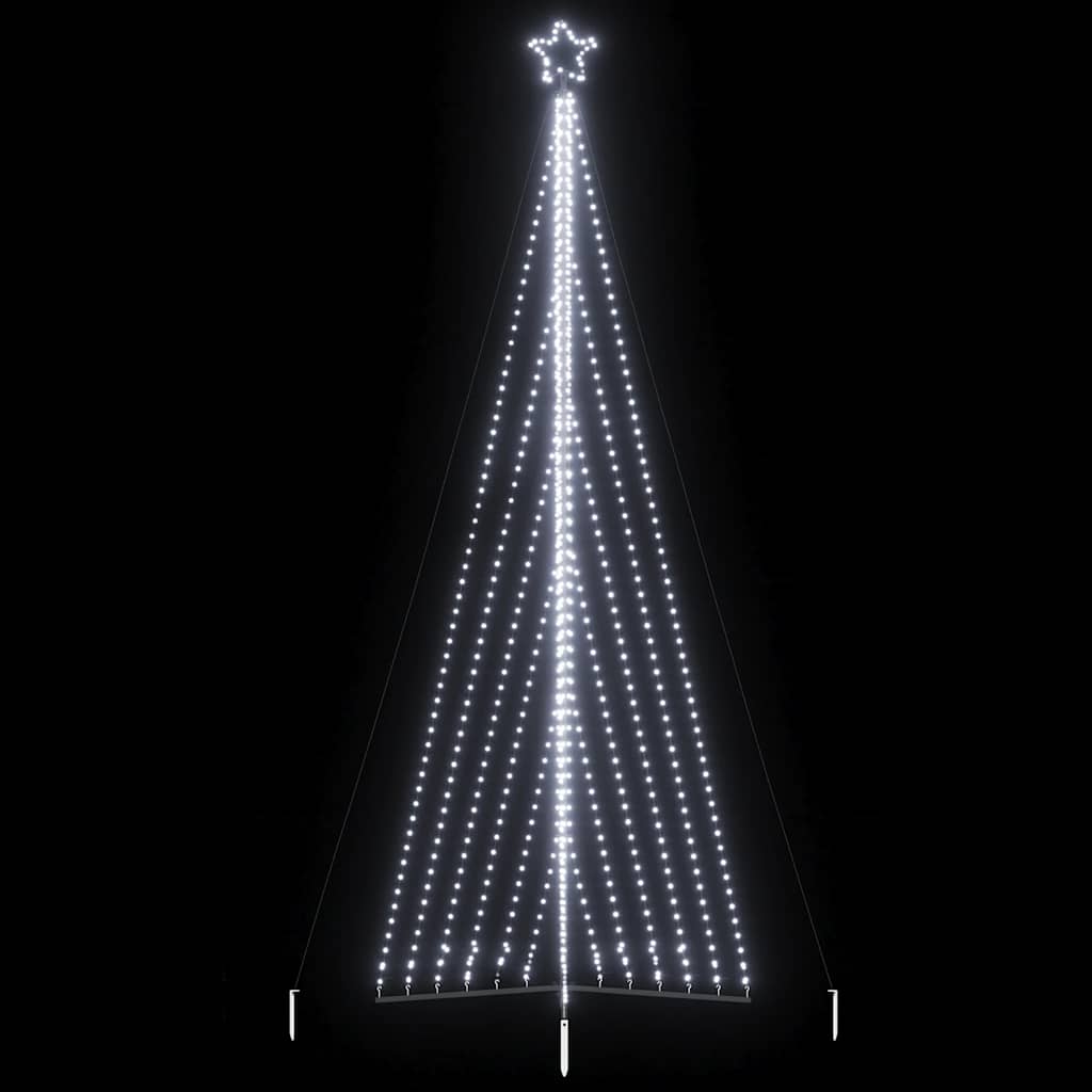Vidaxxl Sapin de Noël LED 789 LED blanc froid 476 cm