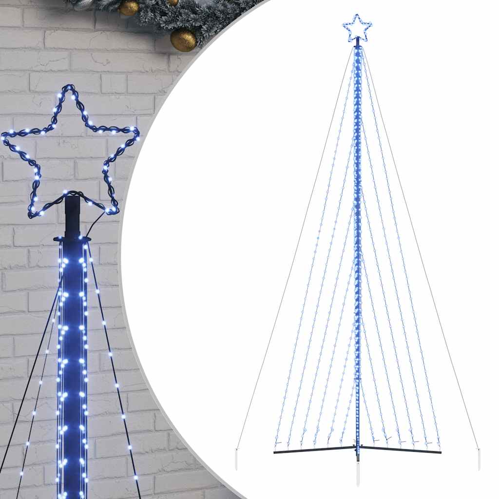 Vidaxxl Sapin de Noël LED 789 LED 476 cm bleu