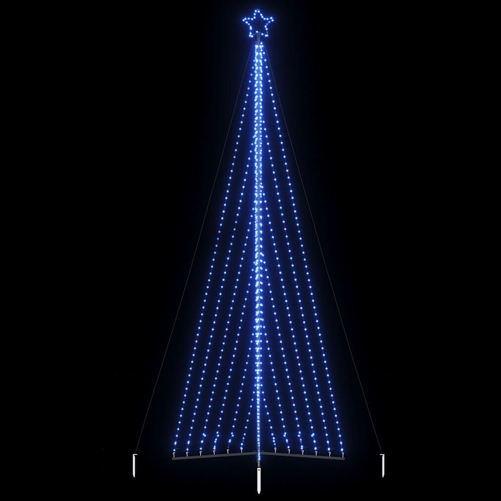 Vidaxxl Sapin de Noël LED 789 LED 476 cm bleu